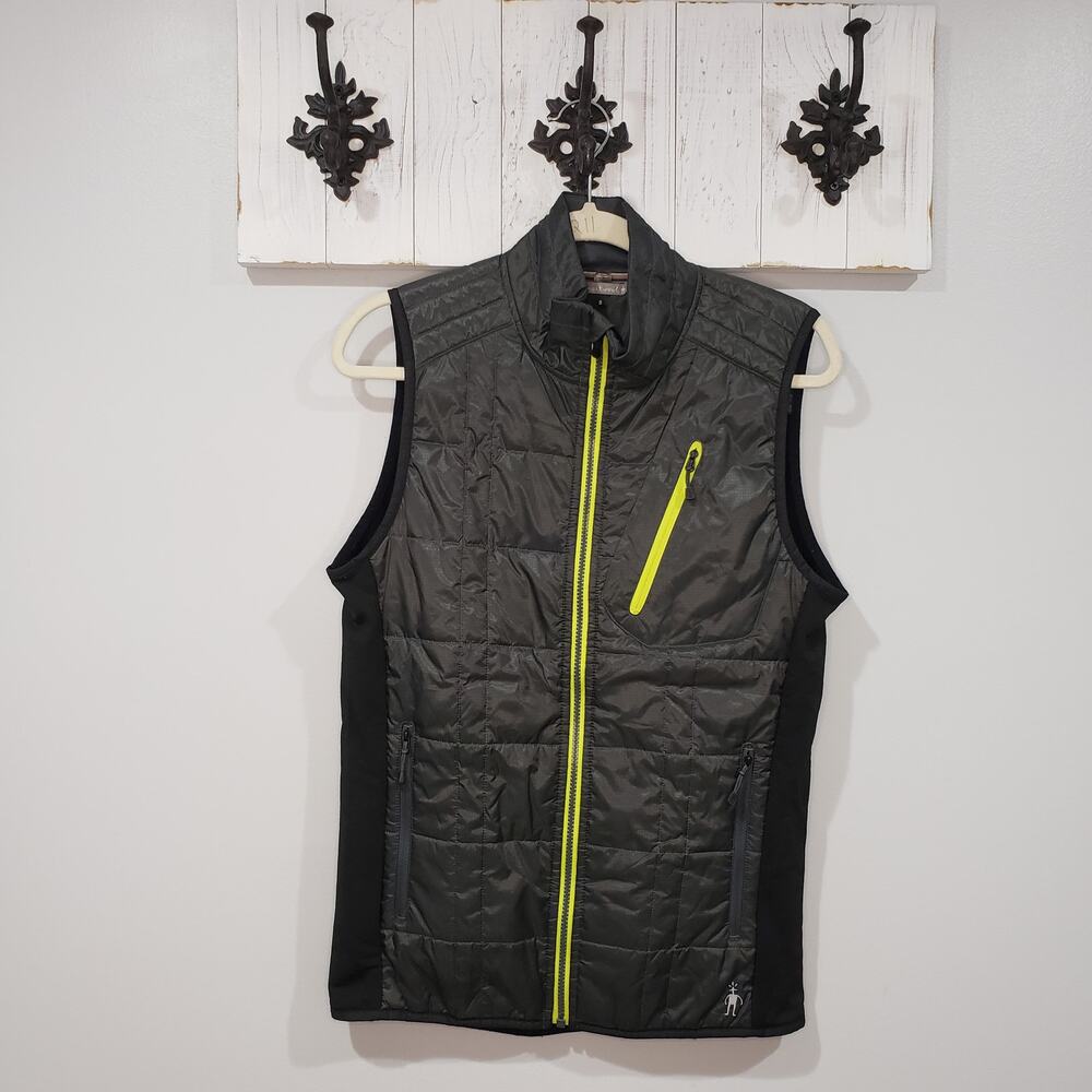 Smartwool Corbet 120 Vest Mens S SmartLoft Merino Wool Insulated Black Hiking